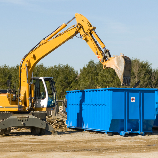 are there any restrictions on where a residential dumpster can be placed in Du Pont GA